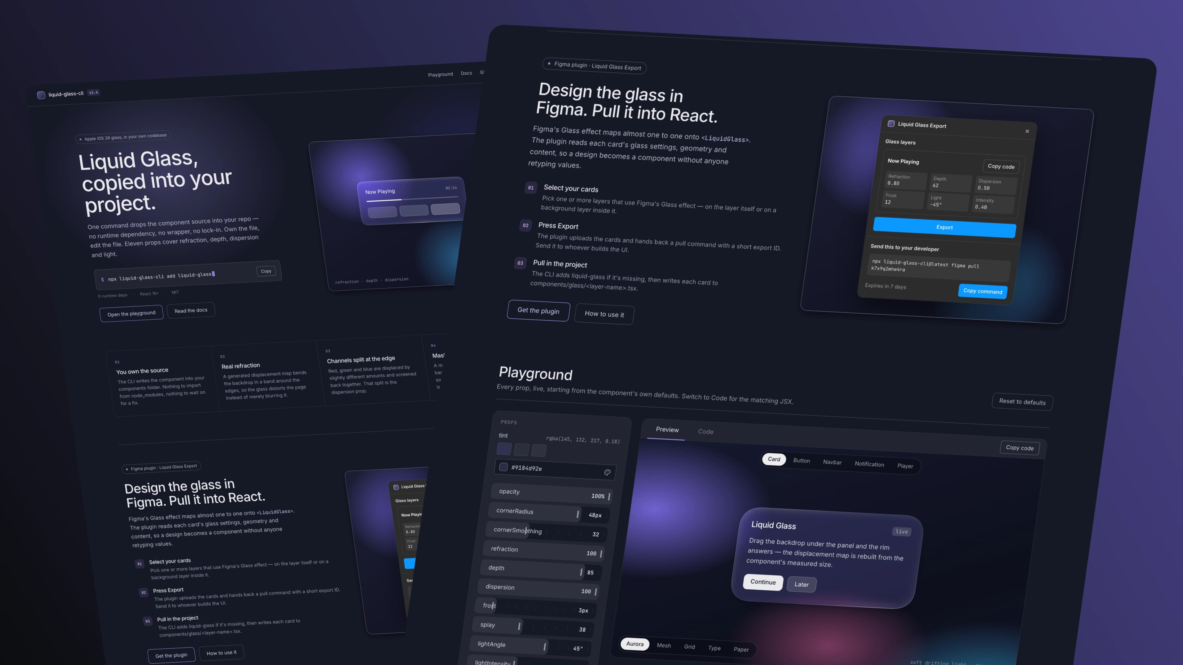 Liquid Glass CLI — screenshot